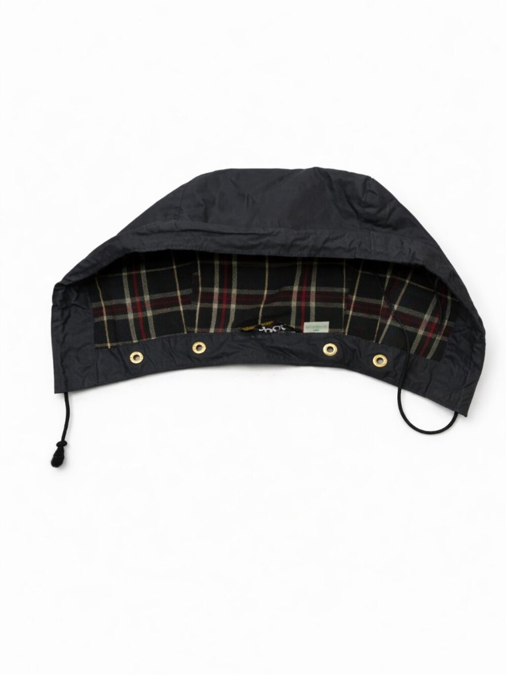 Vintage BARBOUR HOOD for Border, Beaufort Wax Jacket Parka OS Blue